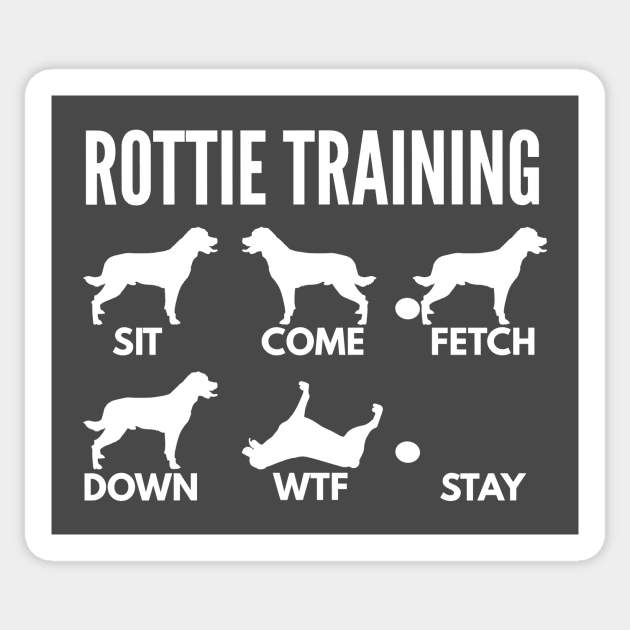 Rottweiler Training Rottweiler Dog Tricks Sticker by DoggyStyles